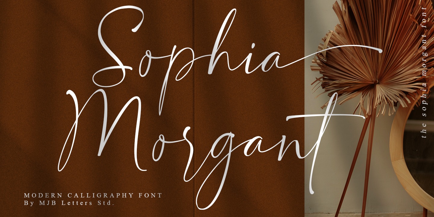 Przykład czcionki Sophia Morgant